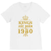 kings are born in 1980 V-Neck Tee