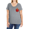 christmas cookie pocket Ladies Curvy T-Shirt