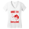 short and fat Women's V-Neck T-Shirt
