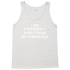 i am currently away from my cpu t shirt 3xl funny geek linux tee cool Tank Top