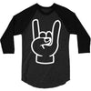 rock and roll throwing horns 3/4 Sleeve Shirt