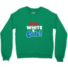 red white and cute Crewneck Sweatshirt