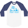 dj club,dance,rave,music,house,cool,funny,retro 3/4 Sleeve Shirt