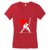 he clash inspired long sleeve Women's V-Neck T-Shirt