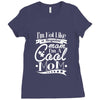 not like a regular mom i'm a cool mom Ladies Fitted T-Shirt