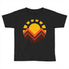 sunset mountain Toddler T-shirt