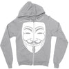 anonymous mask Zipper Hoodie
