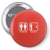 fishing   problem solved mens funny Pin-back button