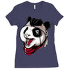 panda pirate Ladies Fitted T-Shirt