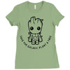 baby groot Ladies Fitted T-Shirt
