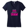Only The Best Moms Get Promoted To Gram Women's V-Neck T-Shirt