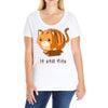 if it fits i sits Ladies Curvy T-Shirt