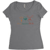 goatee beard mustache Women's Triblend Scoop T-shirt