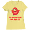 Do You Know Da Wae, THE WAY, DA WAE, Finding Da Wae, Ugandan Knuckles, Ladies Fitted T-Shirt
