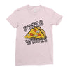 Pizza Bitch Ladies Fitted T-Shirt
