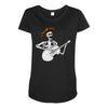 mexican skull Maternity Scoop Neck T-shirt