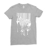 banksy street art zebra bar code Ladies Fitted T-Shirt