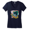 dragons by my side Women's V-Neck T-Shirt