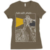 ride with pride Ladies Fitted T-Shirt