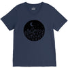 geometric sky V-Neck Tee