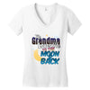 grandma moon&amp;back Women's V-Neck T-Shirt