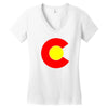colorado flag Women's V-Neck T-Shirt