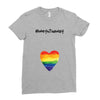Worth The Wait Rainbow Ladies Fitted T-Shirt
