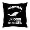 narwhals Throw Pillow