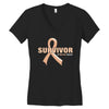 Survivor Of Uterine Cancer Women's V-Neck T-Shirt