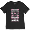 Never Underestimate The Strength Of A Breast Cancer Warrior V-Neck Tee