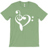 music heart rock baseball jersey T-Shirt