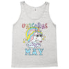 unicorns are born in may cute unicorn Tank Top