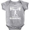 who loves running1 Baby Bodysuit