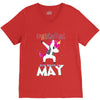 UNICORN ARE BORN IN MAY V-Neck Tee