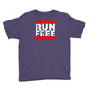 free running parkour run free Youth Tee