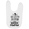 You Cant Scare Me I am Biker Pawpaw Baby Bibs