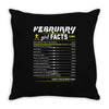 February Girl Facts Aquarius Throw Pillow