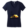 life is better around the campfire Women's V-Neck T-Shirt
