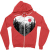 hike and love Zipper Hoodie