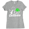 chillkrote smoke weed punk gras Ladies Fitted T-Shirt