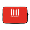 fork handles  four candles   funny Laptop sleeve