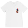 realistic human heart V-Neck Tee