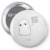 sad ghost Pin-back button