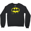 batman dying bleeding logo Crewneck Sweatshirt
