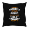 Super Cool Granddaughter Of A Freaking Awesome Grammy Throw Pillow