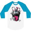 scary skull 3/4 Sleeve Shirt
