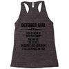 Super October Girl Racerback Tank