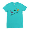 ducks fly together Ladies Fitted T-Shirt
