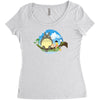 my neighbor totoro Women's Triblend Scoop T-shirt
