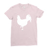 Chicken and Little Chick Ladies Fitted T-Shirt